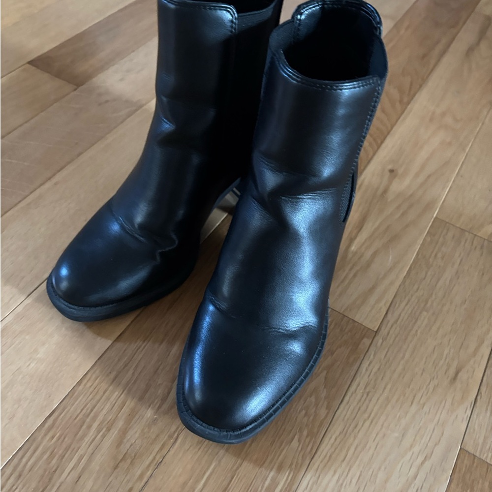 Steve Madden Black Ankle Booties